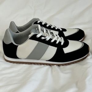 NIB J.Crew trainers in colorblock - Black/Ivory/Gray